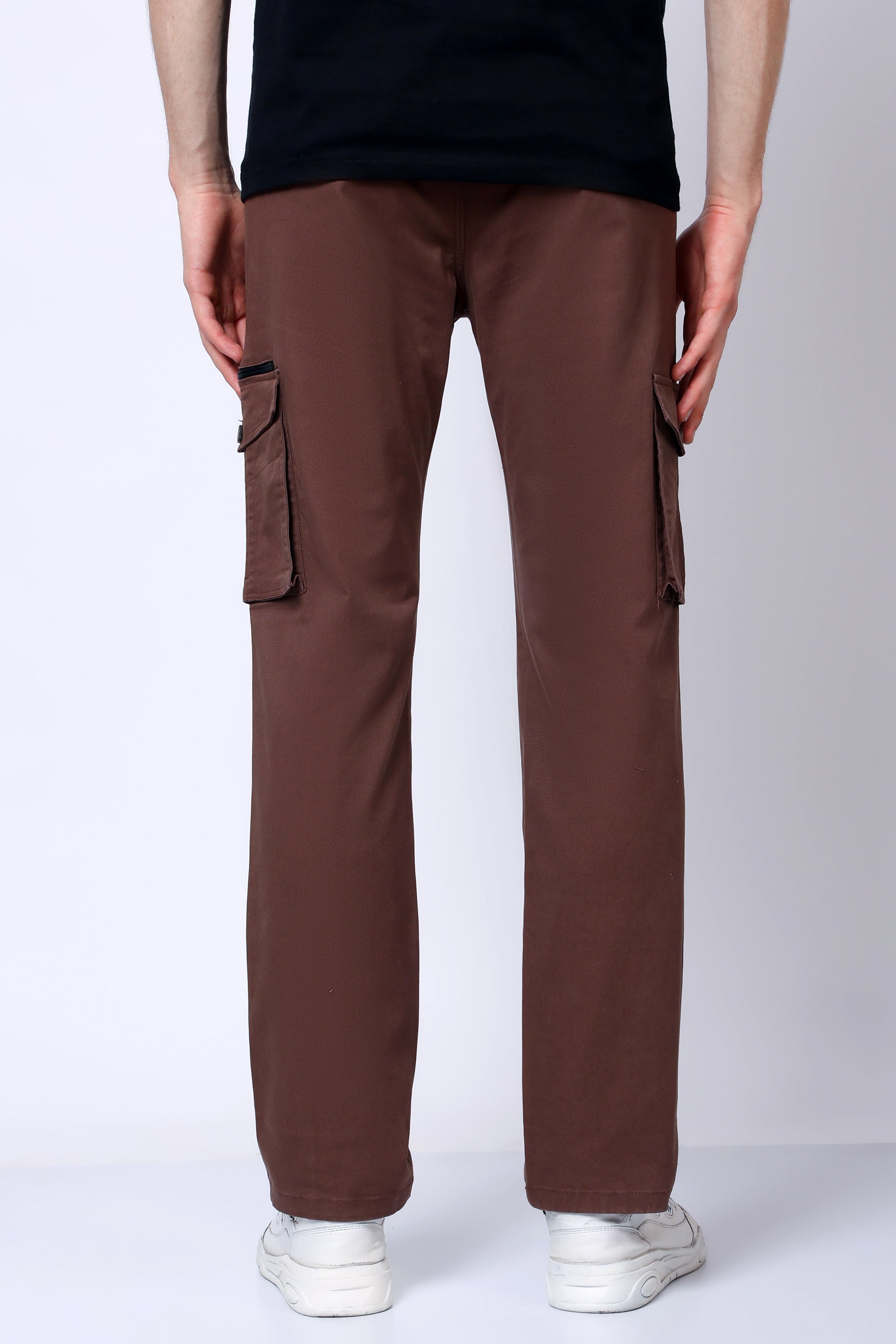Stylox Men’s Regular Fit Utility Cargo Pants with Multi Pockets - Stylox