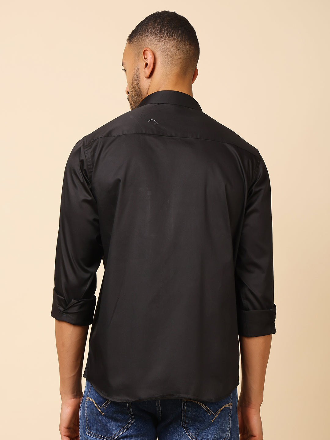 Stylox Men’s Slim Fit Satin Shirt | Premium Solid Formal Shirt for Office & Party Wear | Full Sleeve Smooth Finish Shirt - Stylox