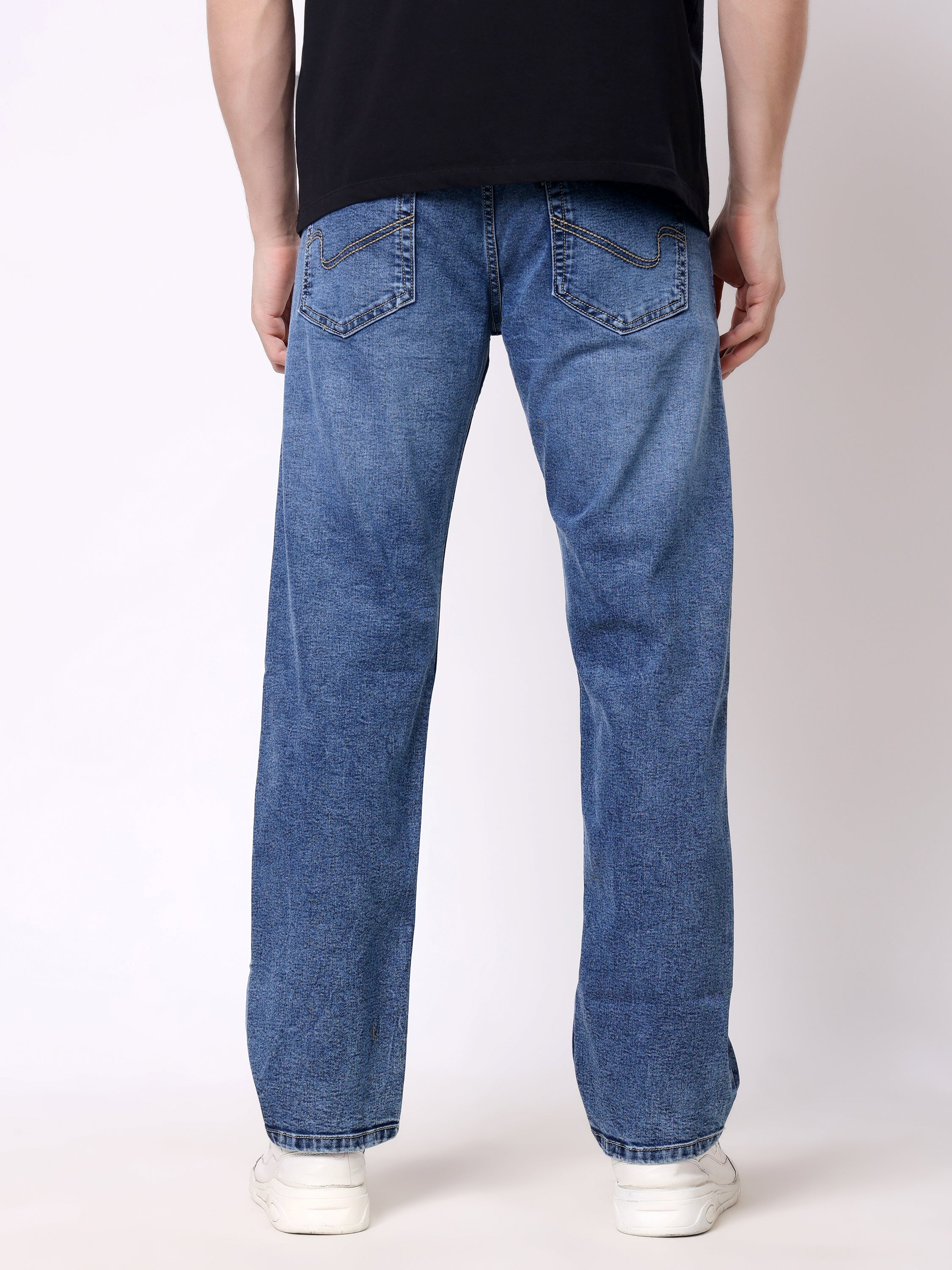 Stylox Men’s Comfort Fit Stretchable Denim Jeans - Stylox