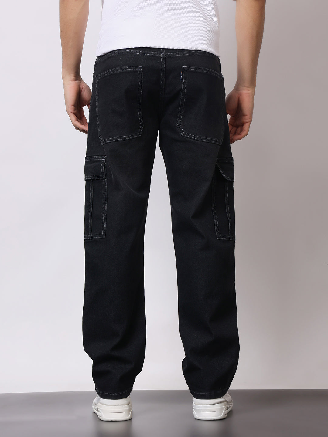 Stylox Men’s Regular Fit Cargo Jeans | Multi-Pocket Denim Cargo Pants for Casual &amp; Streetwear Style - Stylox