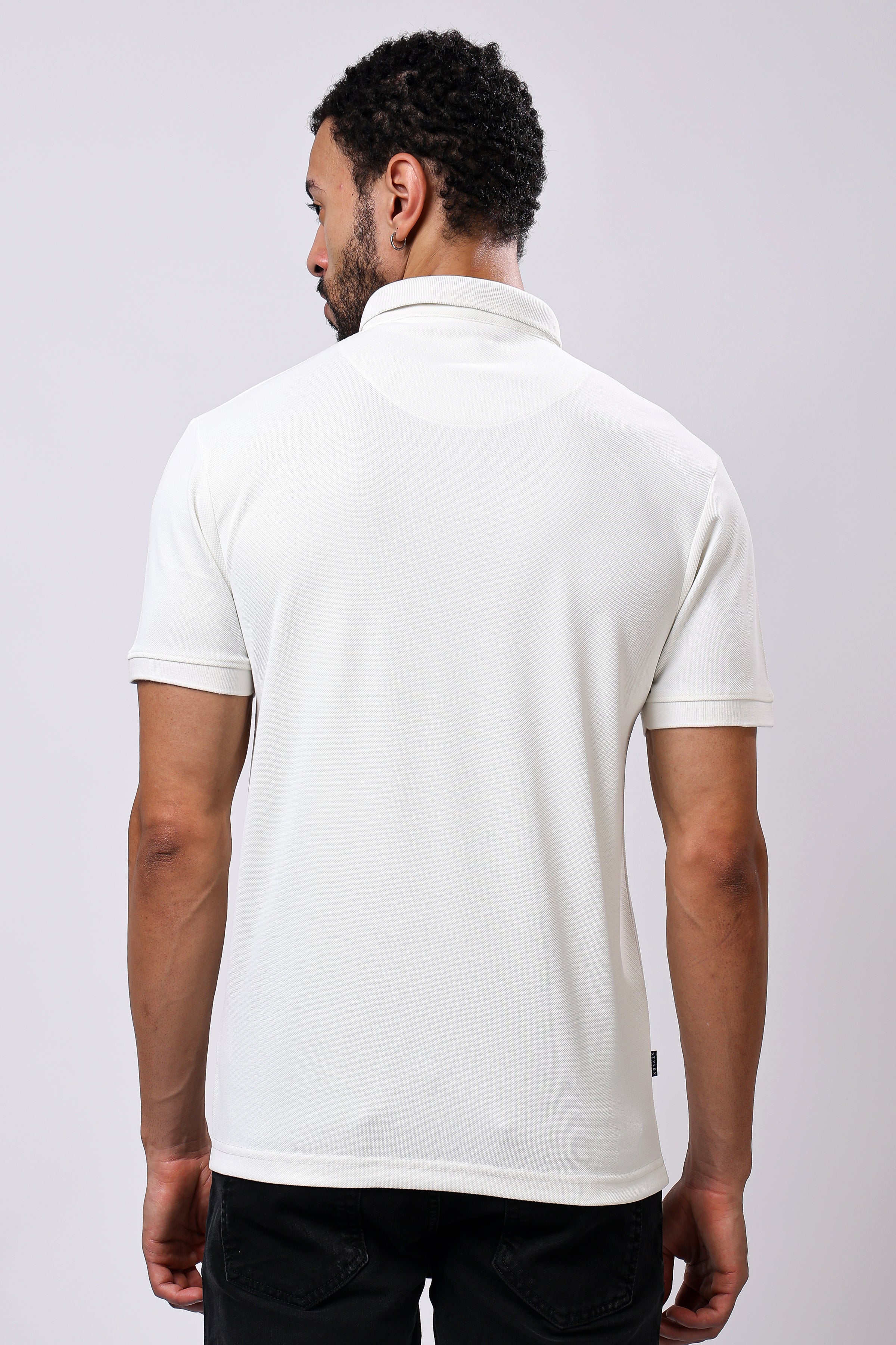 Stylox Solid Polo T-Shirt For Men - Stylox