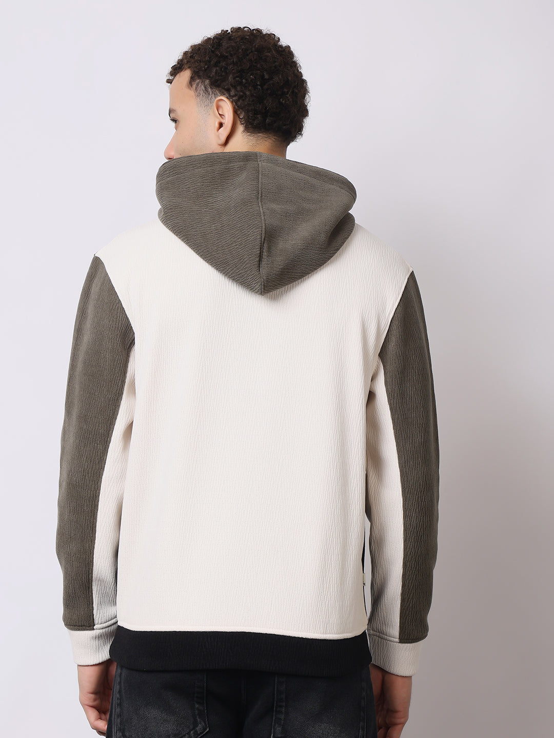 Stylox Men’s Colorblock Winter Hoodie – Warm Fleece Pullover with Kangaroo Pocket & Drawstring Hood