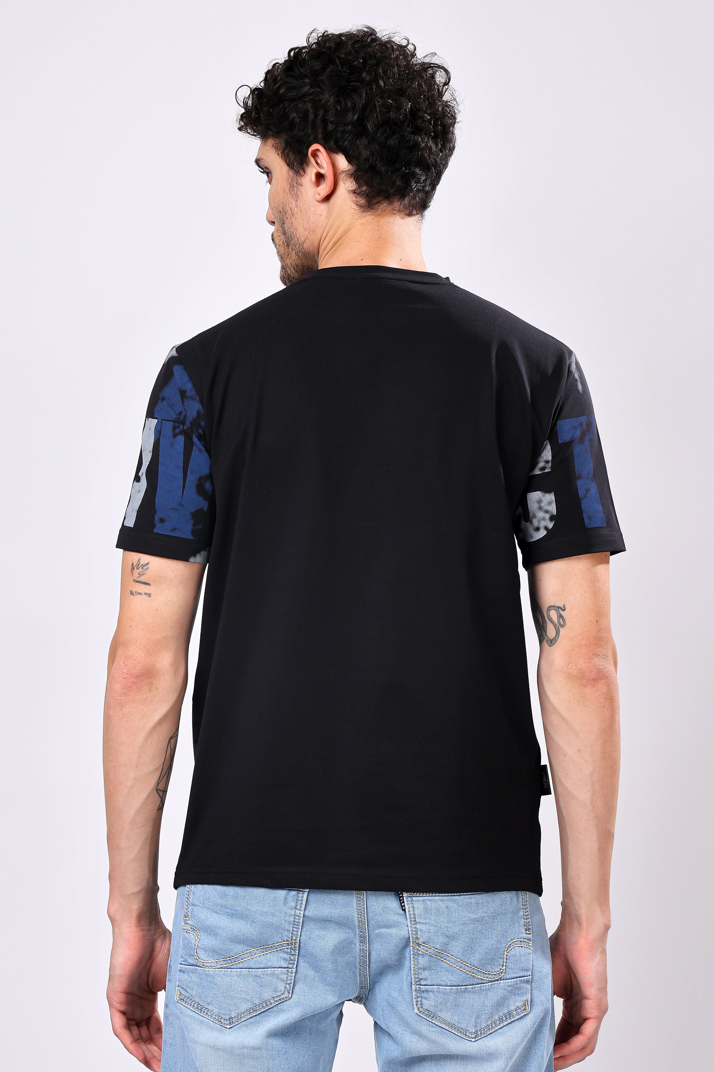 Stylox Men’s Regular Fit Round Neck Half Sleeve Printed T-Shirt | Casual Cotton Graphic Tee for Daily Wear