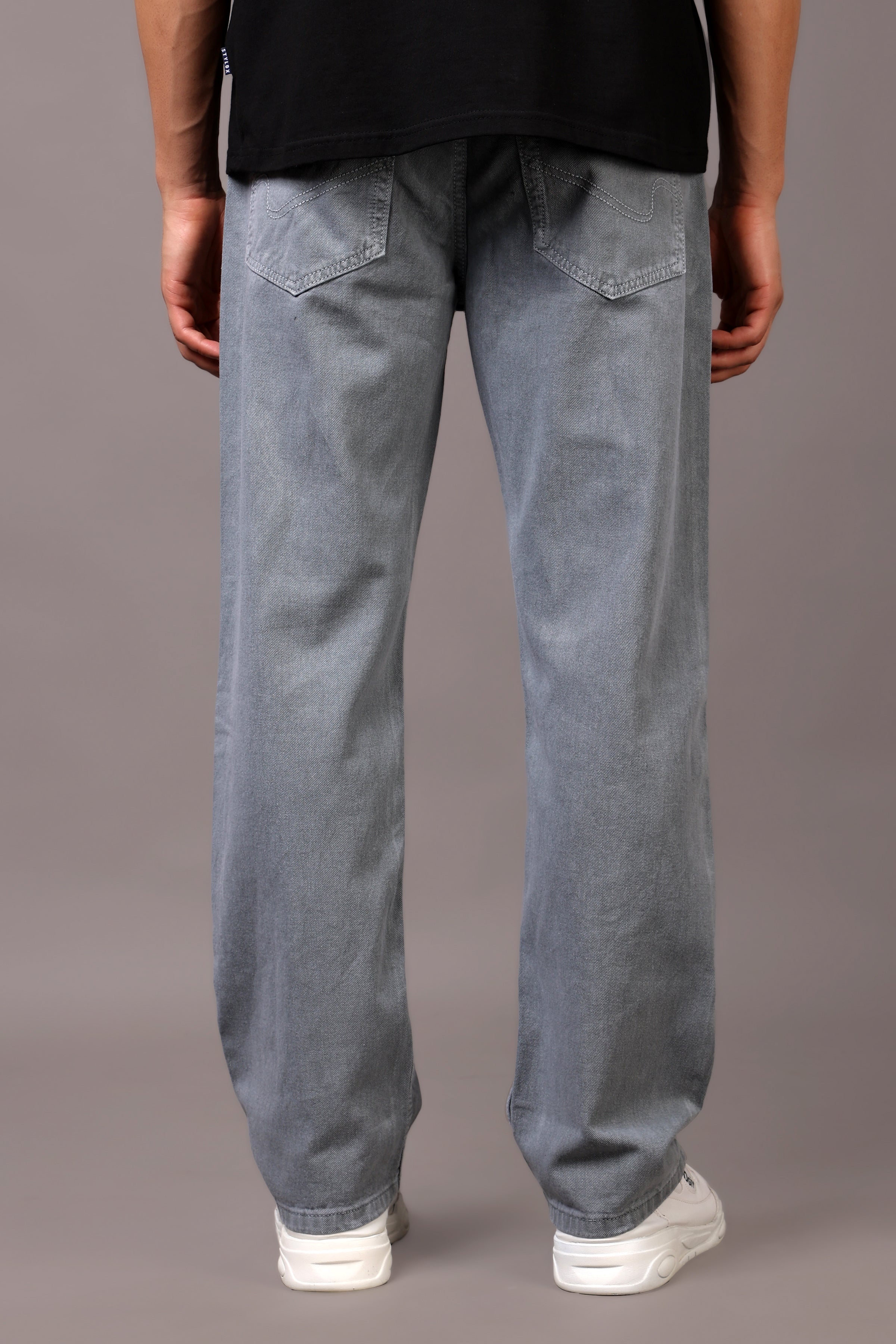 Stylox Men’s Relaxed Fit Denim Jeans - Ash Grey, Black, Steel Grey, Fossil Grey & Olive