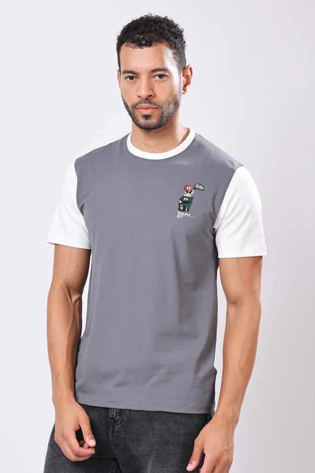 Stylox Printed Round Neck T-Shirt