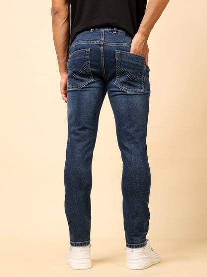 Stylox Men’s Ankle Fit Washed Jeans | Stretchable Denim Jeans for Men | Stylish Tapered Fit Casual Jeans