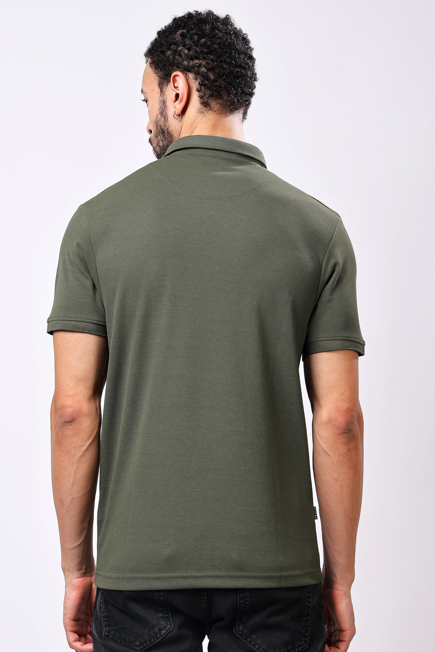 Stylox Solid Polo T-Shirt For Men