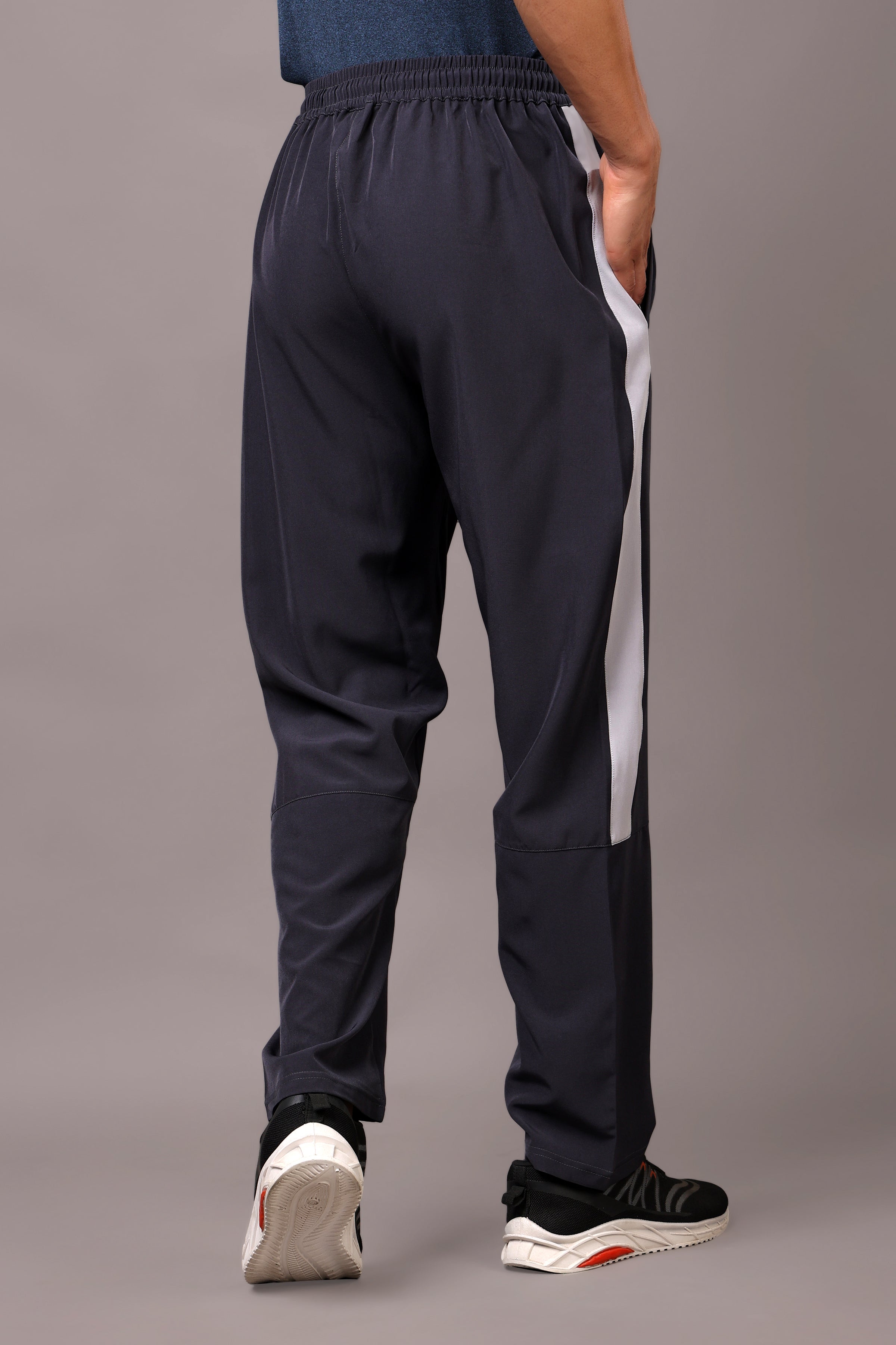 Stylox Classic Men’s Trackpants with Elastic Waist & Side Pockets (Dark Grey) - Stylox
