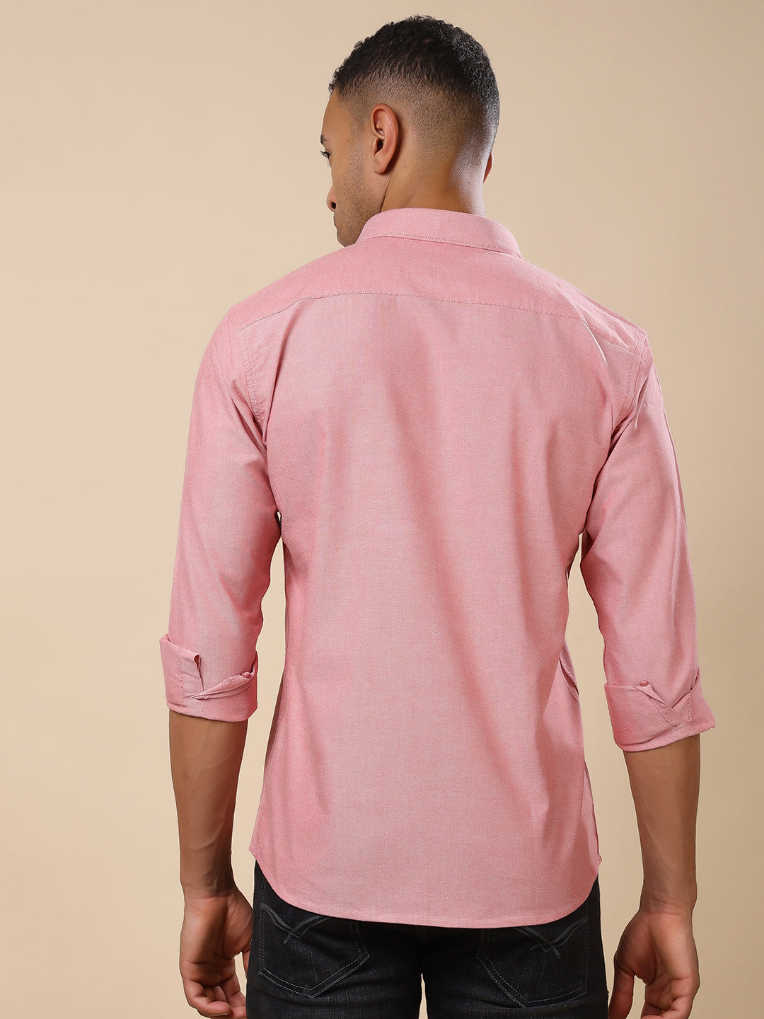 Stylox Men’s Regular Fit Oxford Full Sleeve Solid Shirt – Classic Elegance with Modern Comfort
