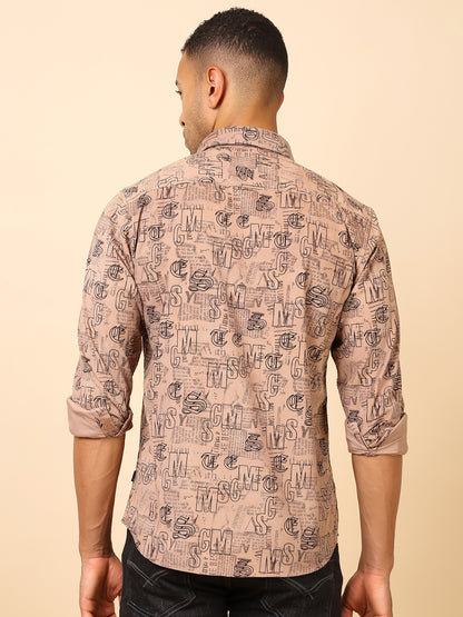 Stylox Regular Fit Full Sleeve Printed Shirt for Men