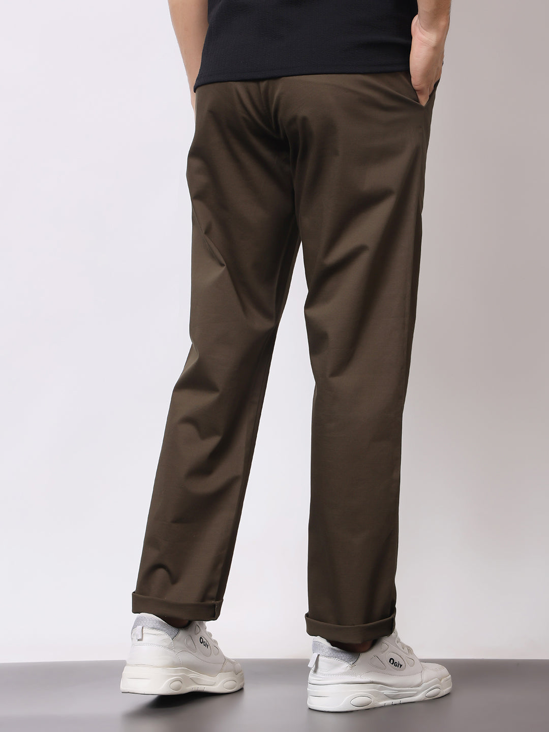 Stylox Men’s Premium Straight Fit Cotton Trousers – Casual & Office Wear Pants - Stylox