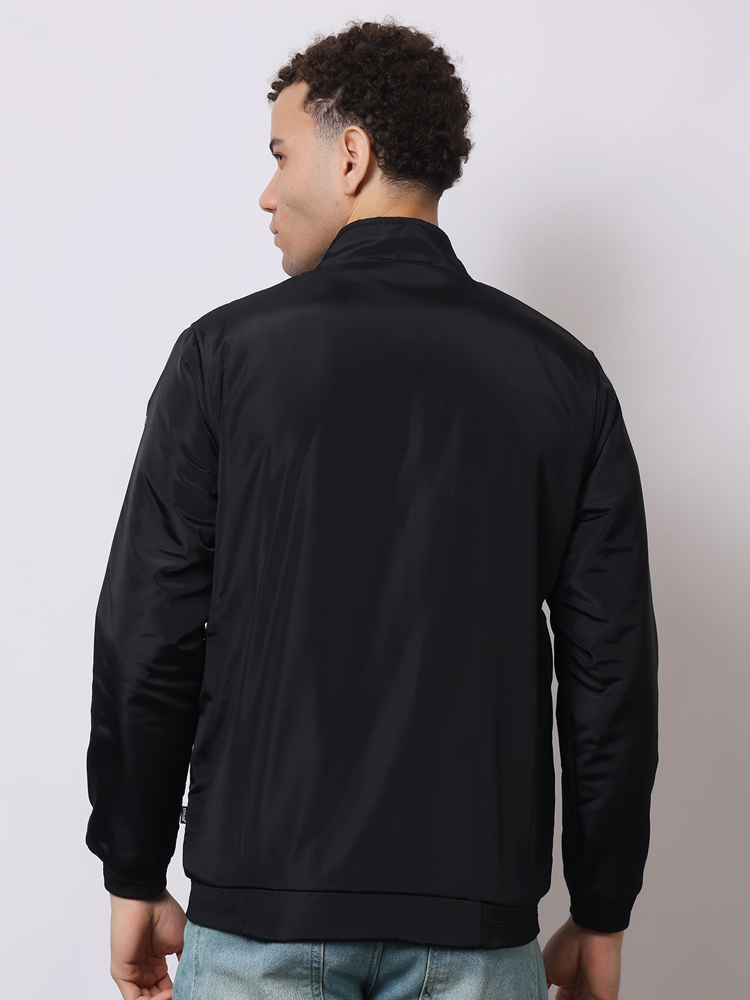 Stylox Men’s High-Neck Winter Jacket – Lightweight Windcheater with Warm Lining & Full-Zip Closure