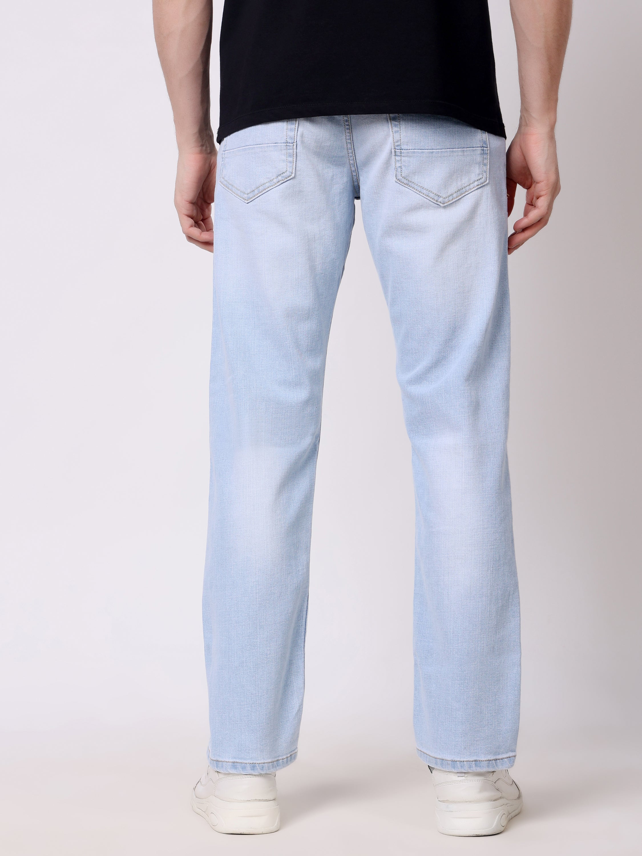 Stylox Men’s Stretchable Slim Fit Mid-Rise Casual Denim Jeans - Stylox