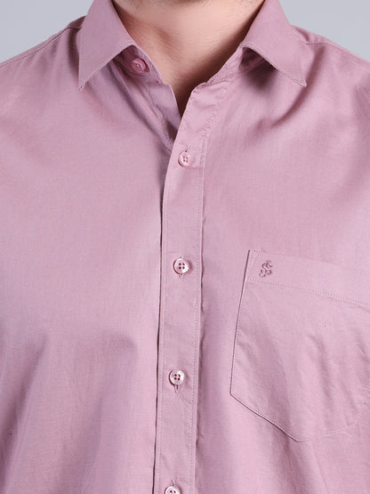 Stylox Men’s Solid Casual Shirt | Full Sleeve Regular Fit Shirt for Everyday Wear