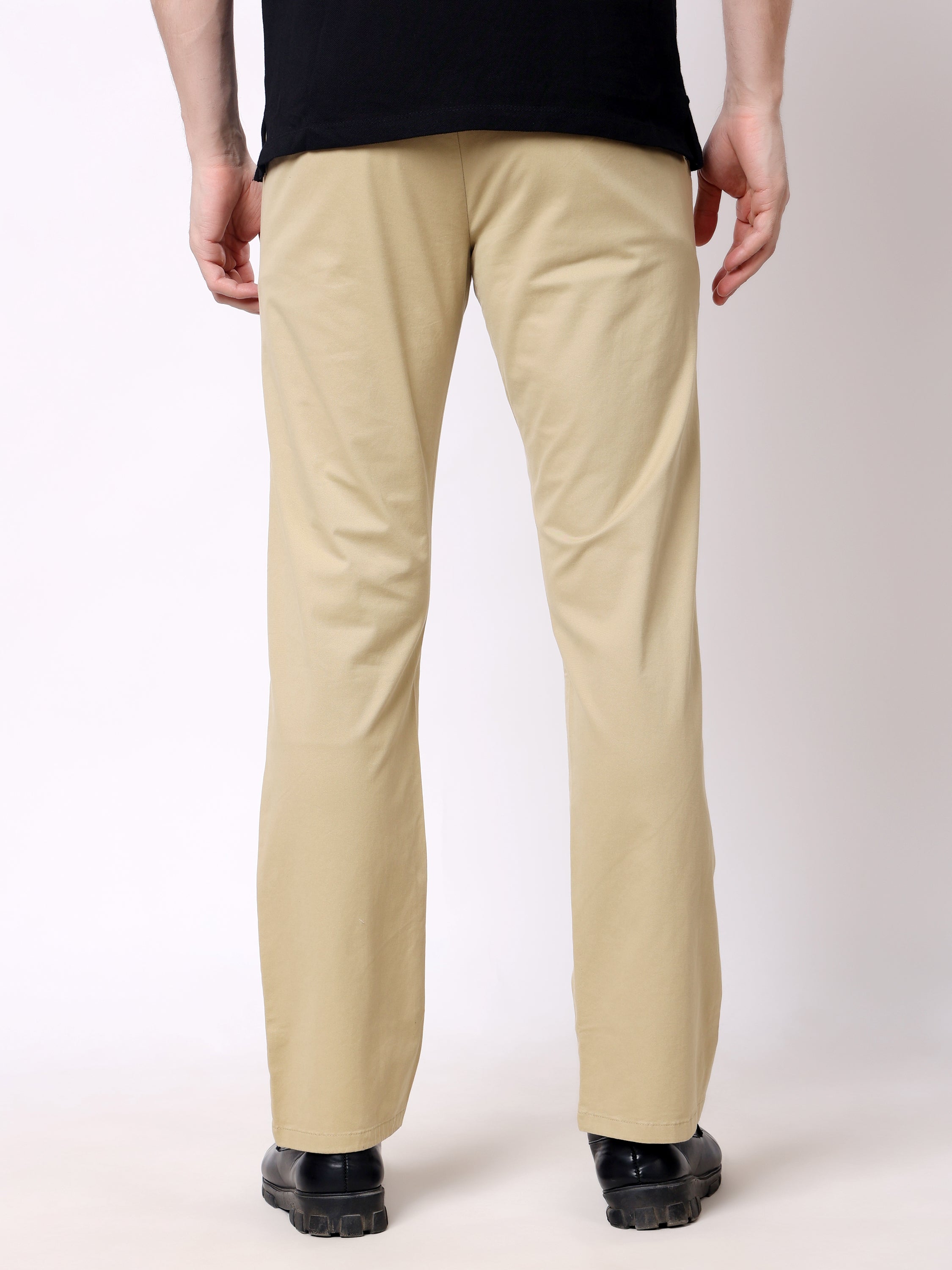Stylox Men’s Straight Fit Non-Stretch Casual Chinos Trousers - Stylox