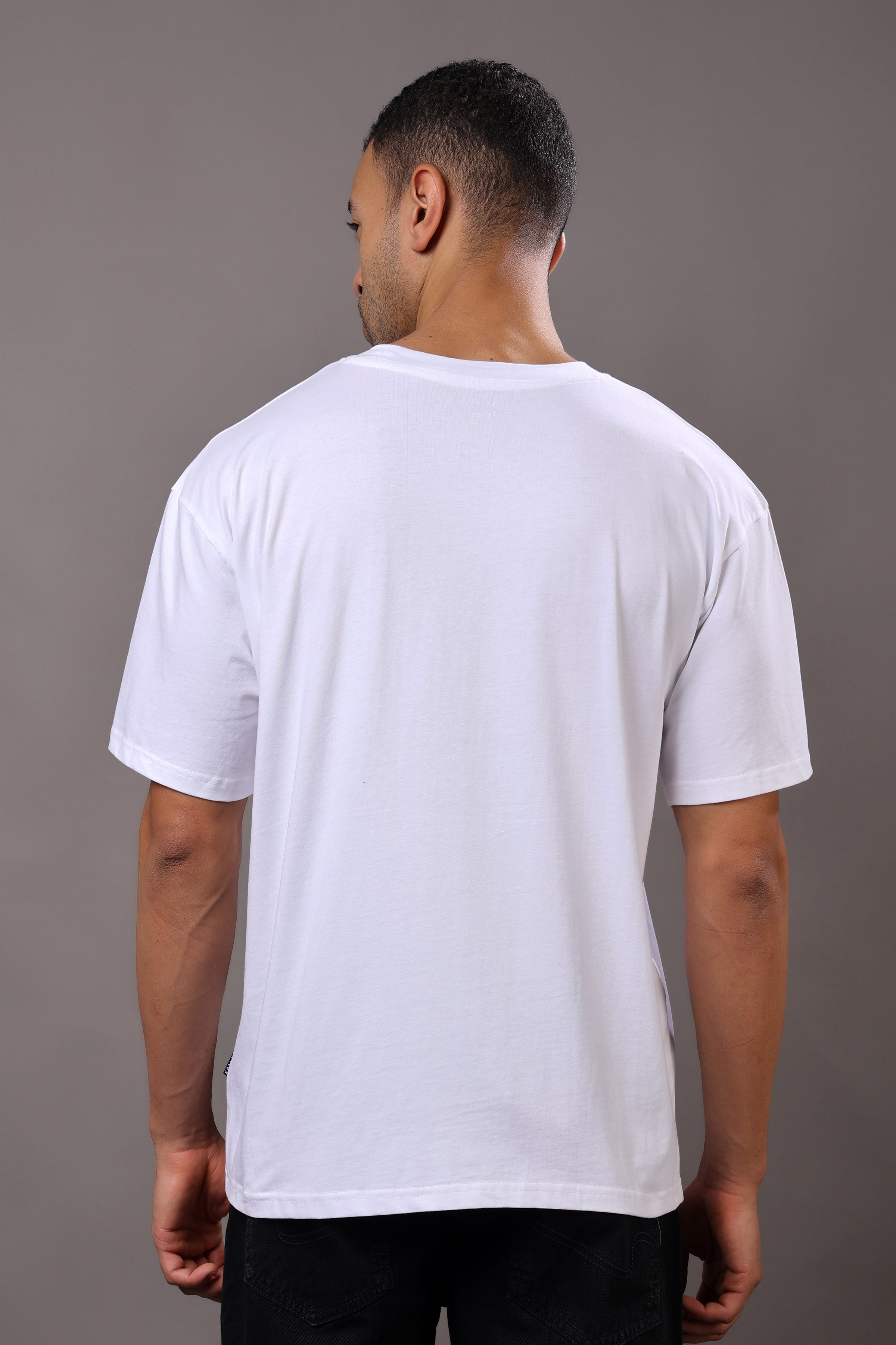 Stylox Men’s Oversized Graphic Printed T-Shirt – Casual Crew Neck