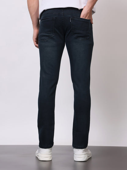 Stylox Men’s Slim Fit Solid Jeans | Stretchable Plain Denim Jeans for Men | Classic Mid-Rise Slim Fit Jeans