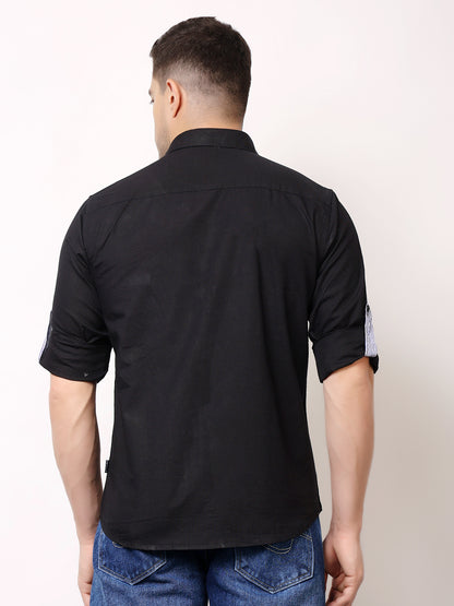 Stylox Men’s Regular Fit Oxford Full Sleeve Solid Shirt | Premium Cotton Blend Casual &amp; Formal Wear