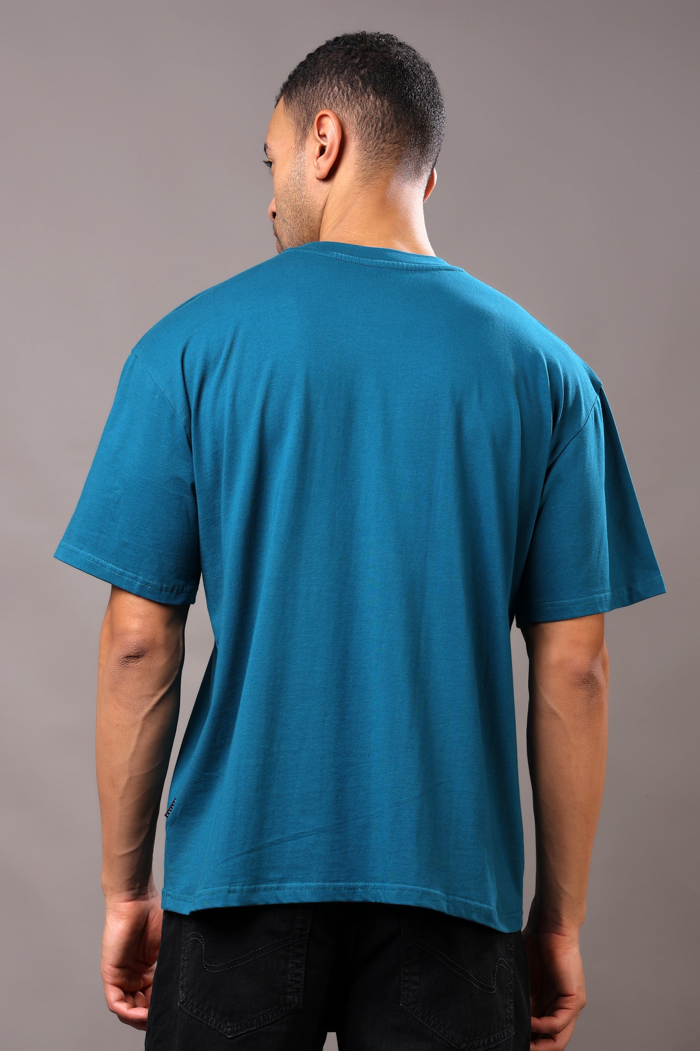 Stylox Men’s Oversized Graphic Printed Crew Neck Casual T-Shirt