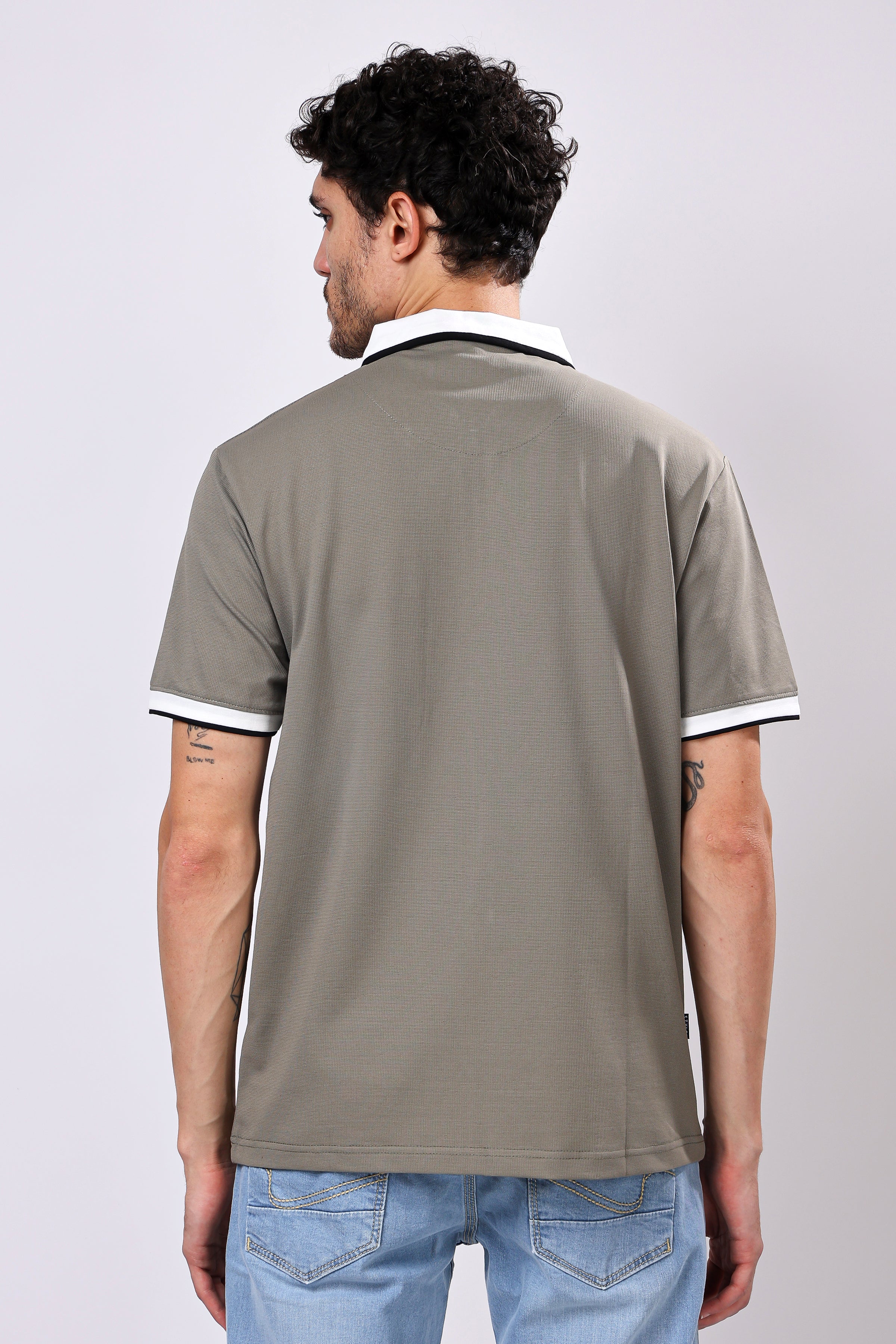 Stylox Men’s Polo Neck Solid T-Shirt with Single Pocket – Classic Style, Comfortable & Smart Casual Wear - Stylox