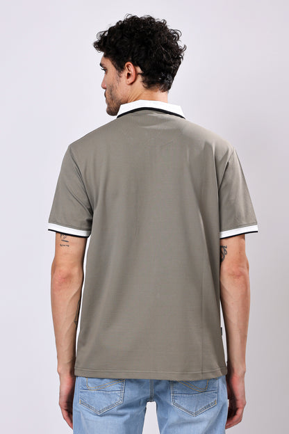 Stylox Men’s Polo Neck Solid T-Shirt with Single Pocket – Classic Style, Comfortable &amp; Smart Casual Wear