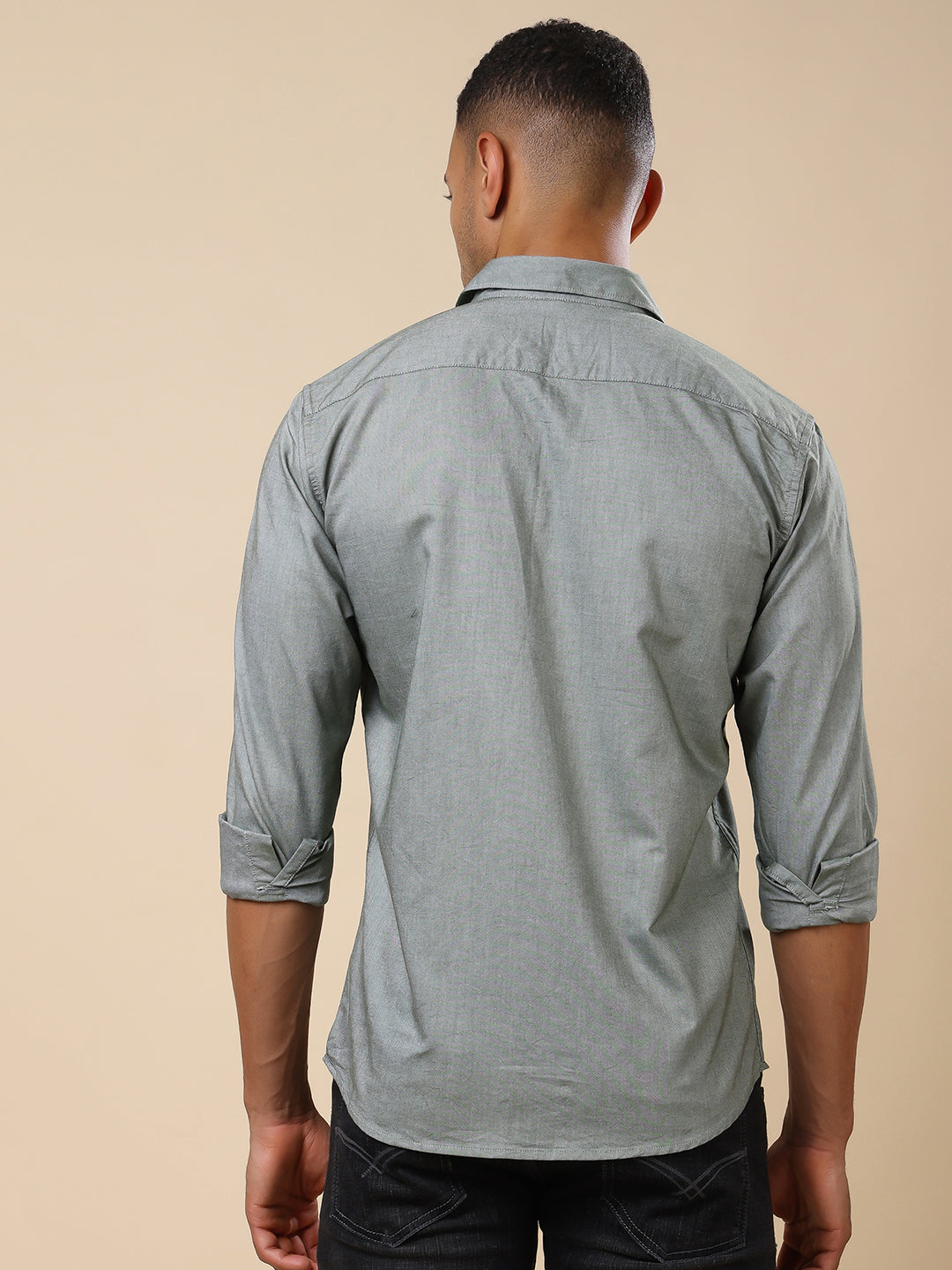 Stylox Men’s Regular Fit Oxford Full Sleeve Solid Shirt – Classic Elegance with Modern Comfort