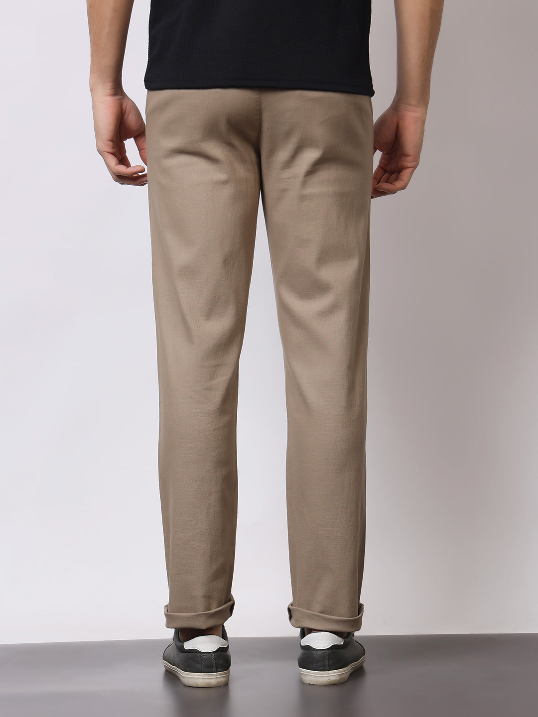 Stylox Men’s Premium Regular Fit Cotton Trousers – Casual &amp; Formal Pants | Breathable Everyday Wear - Stylox