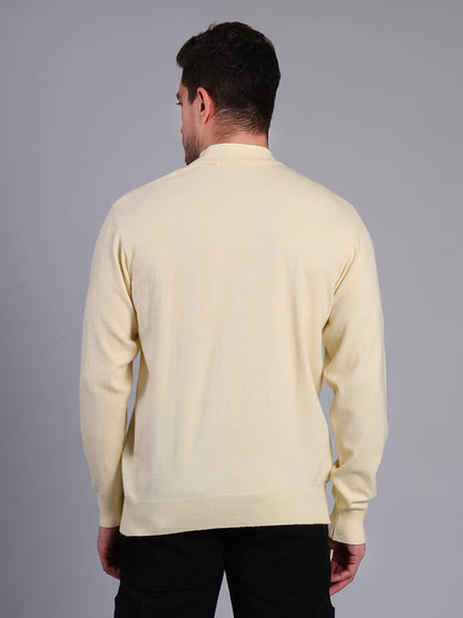 Stylox Men’s Solid Winter Sweater | Premium Knit Mock Neck Pullover for Men | Warm &amp; Soft Full Sleeve Sweater
