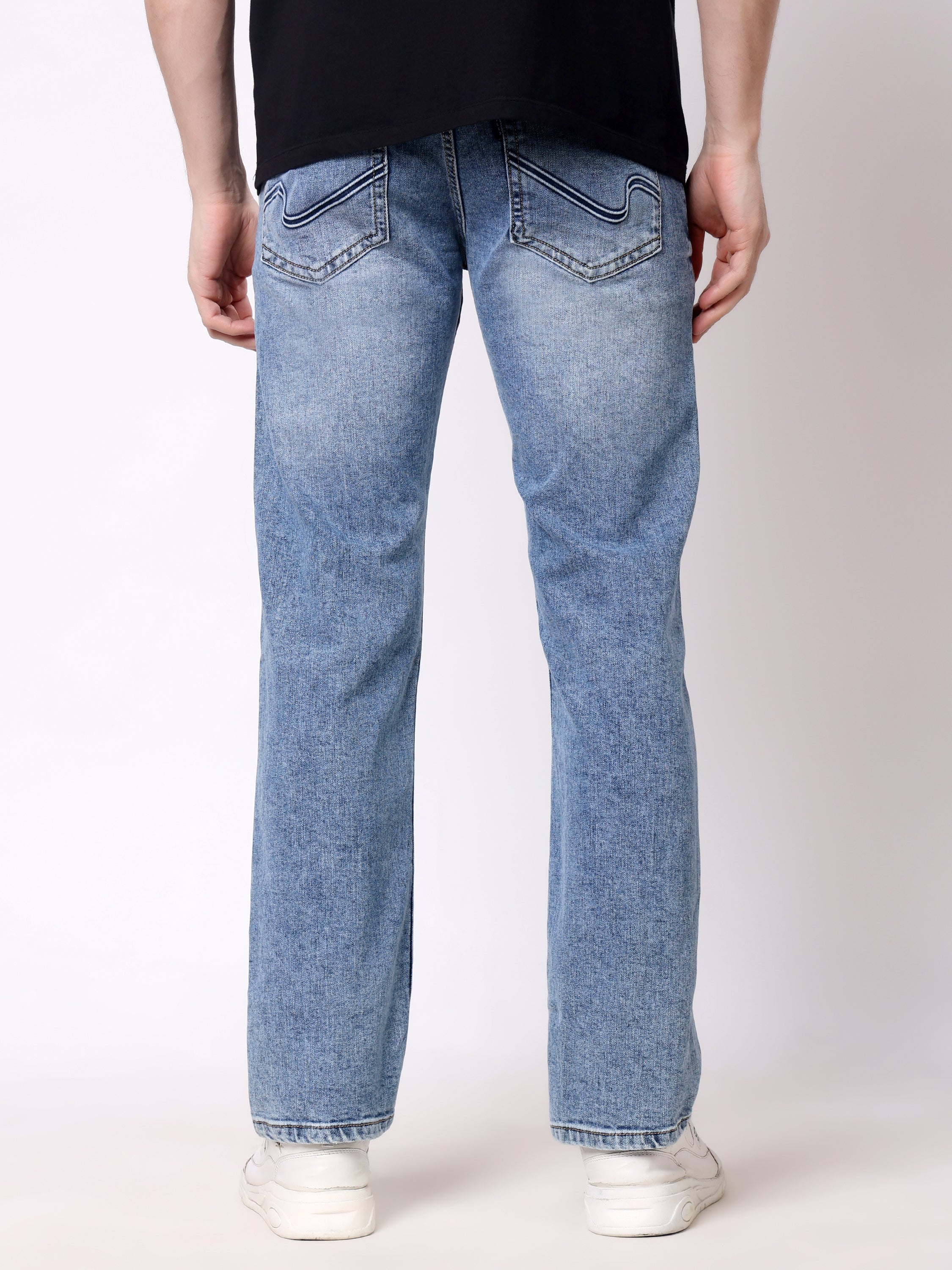 Stylox Men’s Non-Stretch Comfort Fit Denim Jeans - Stylox