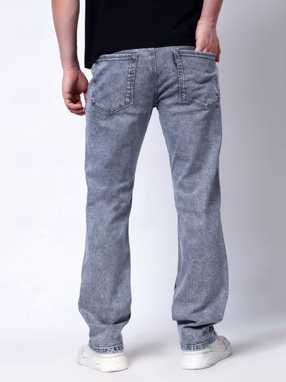 Stylox Men’s Slim Fit Stretchable Steel Grey Denim Jeans - Stylox