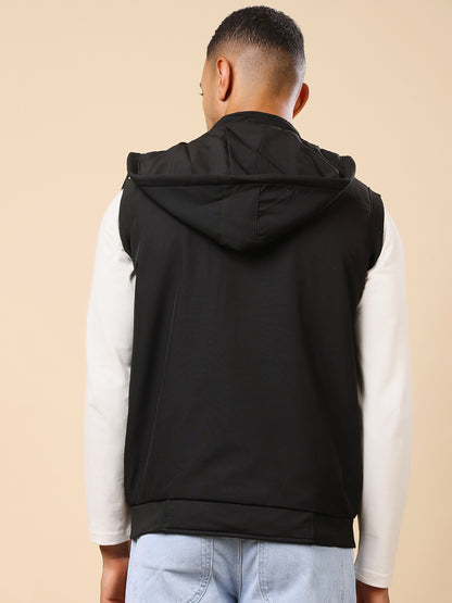 Stylox Sleeveless Solid Men’s Jacket | Lightweight Zip-Up Casual &amp; Sportswear Jacket