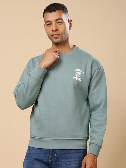 Stylox Men’s Regular Fit Printed Round Neck Sweatshirt – Casual Comfort with Trendy Prints