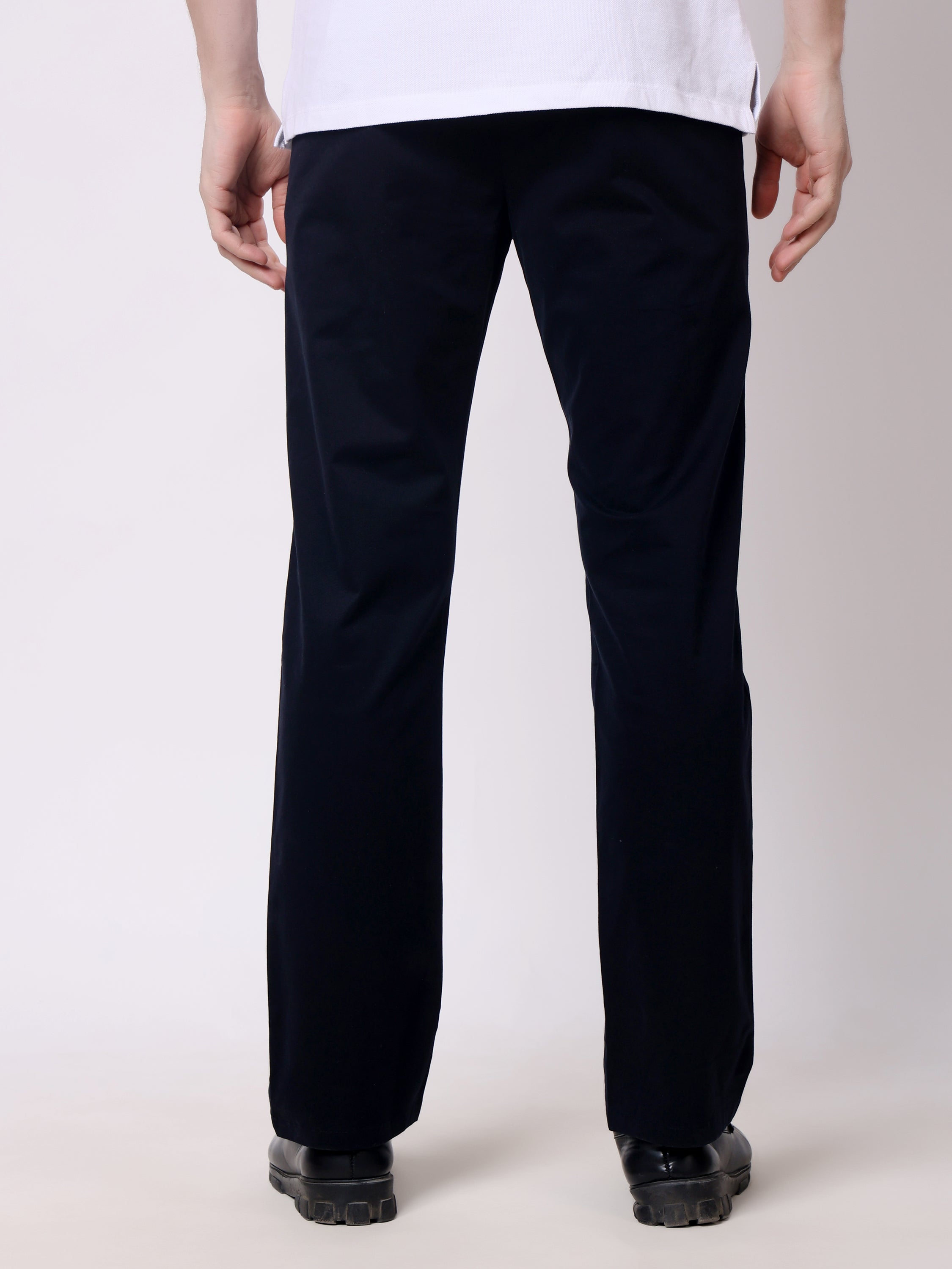 Stylox Men’s Straight Fit Non-Stretch Casual Chinos Trousers - Stylox