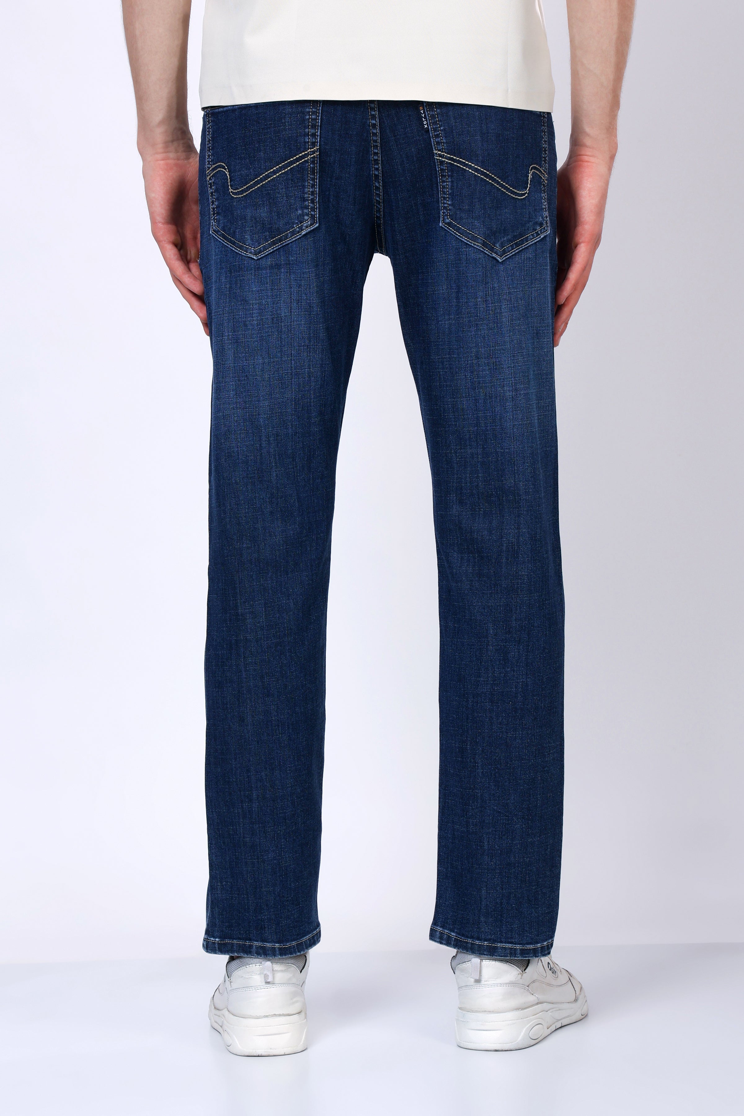 Stylox Men's Slim Fit Stretchable Jeans-Dark Blue - Stylox