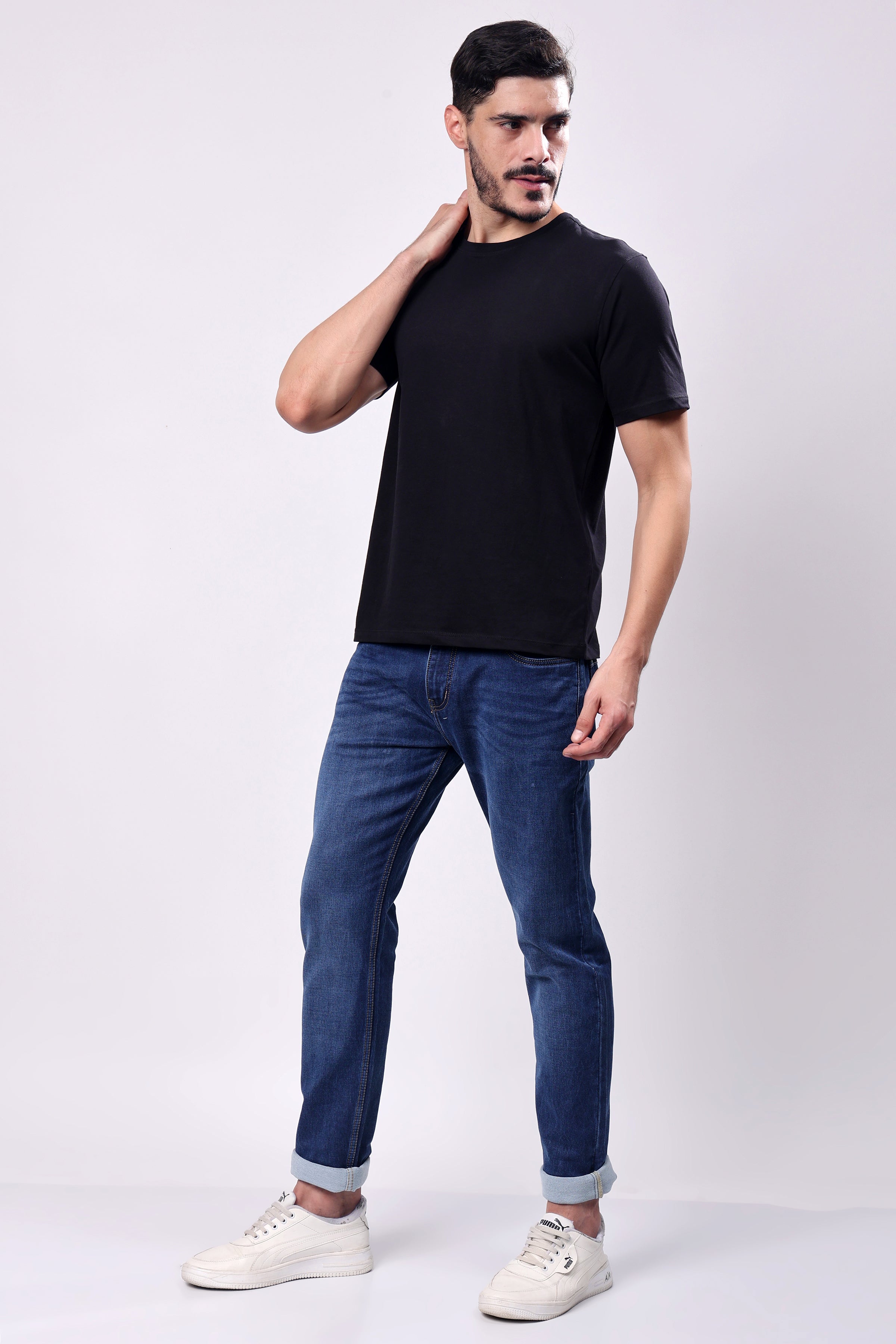 Stylox Men’s Slim Fit Blue Denim Jeans,  - 5110-11131 - Stylox