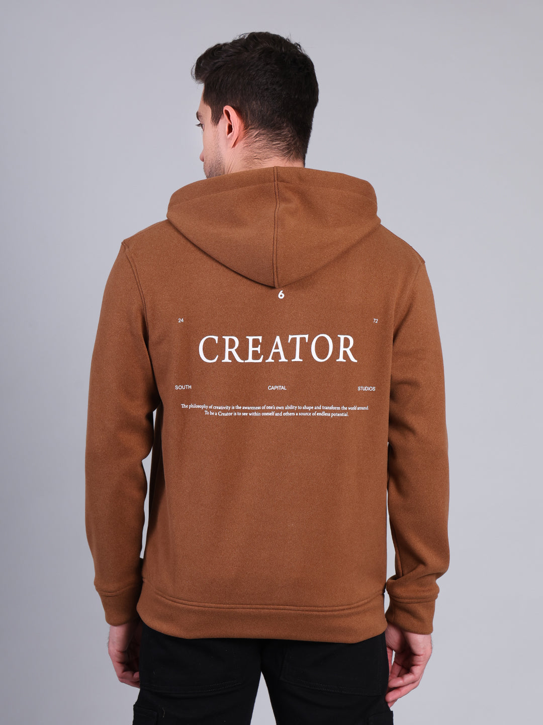 Stylox Men’s Winter Printed Hoodie | Pullover Sweatshirt with Kangaroo Pocket & Hood | Warm Casual Wear