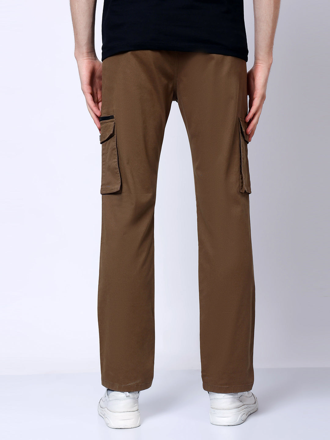 Stylox Men’s Regular Fit Utility Cargo Pants with Multi Pockets - Stylox