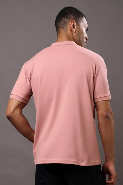 Stylox Men’s Polo Collar Solid T-Shirt - Soft, Breathable &amp; Everyday Wear