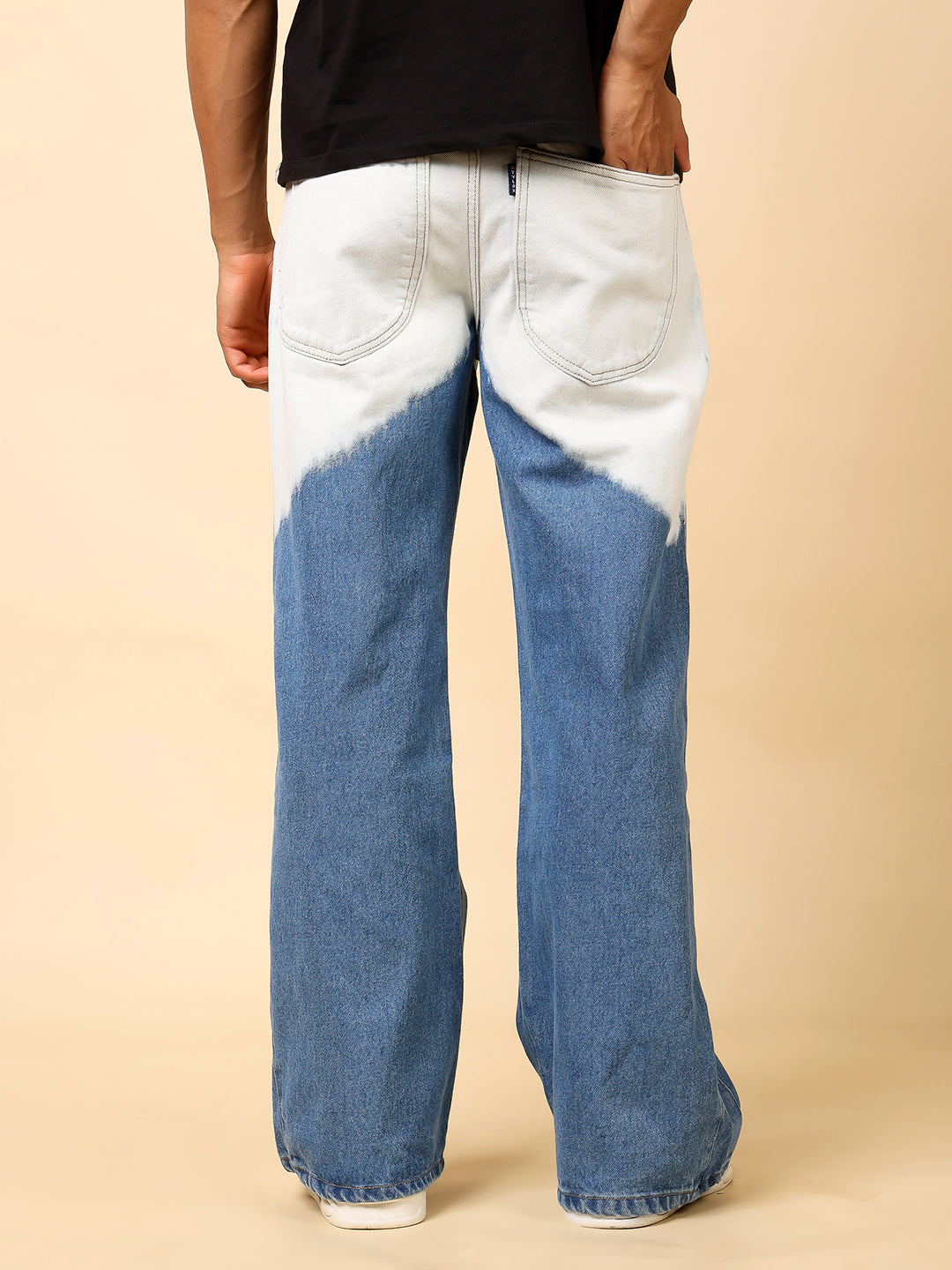 Stylox Men’s Baggy Fit Tie-Dye Washed Jeans | Trendy Street Style Denim|J-04 - Stylox