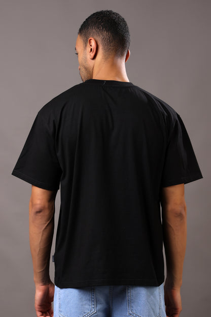 Stylox Men’s Oversized Graphic Printed T-Shirt – Casual Crew Neck