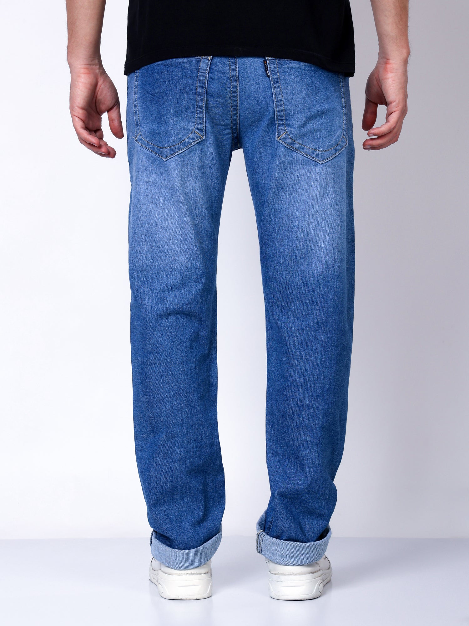 Stylox Men’s Slim Fit Stretchable Light Blue Denim Jeans - Stylox