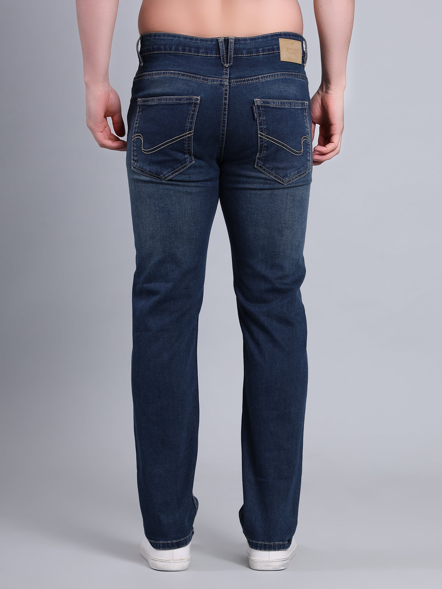 Stylox Men’s Comfort Fit Mid-Rise Jeans