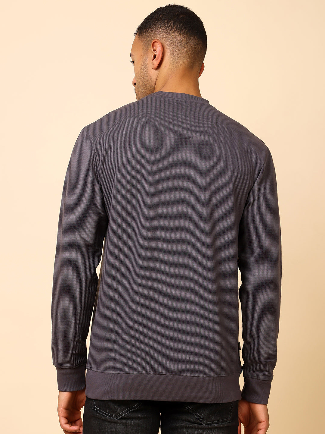 Stylox Men’s Colorblock Crew Neck Sweatshirt with “Revolution” Print