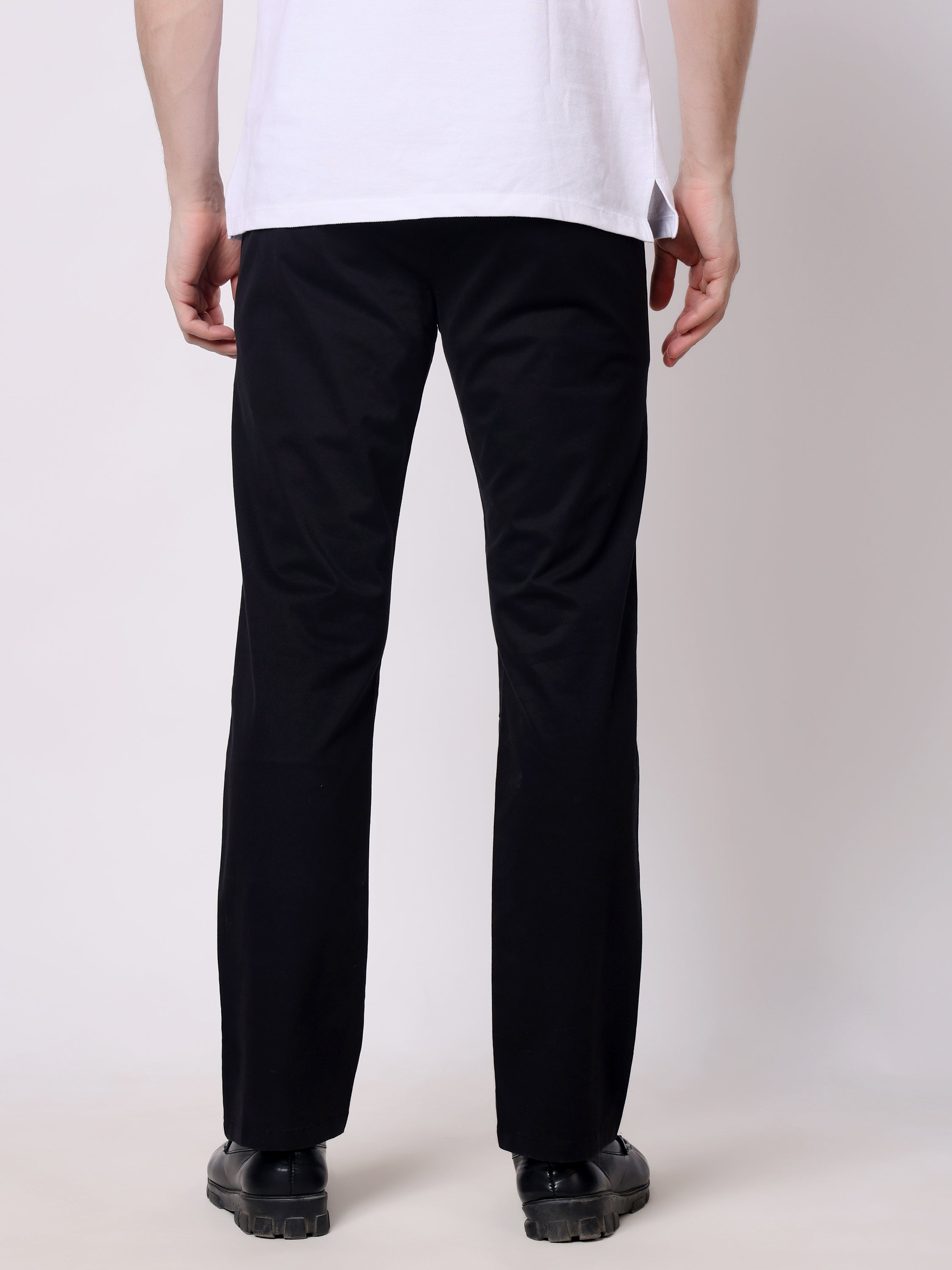 Stylox Men’s Straight Fit Non-Stretch Casual Chinos Trousers - Stylox