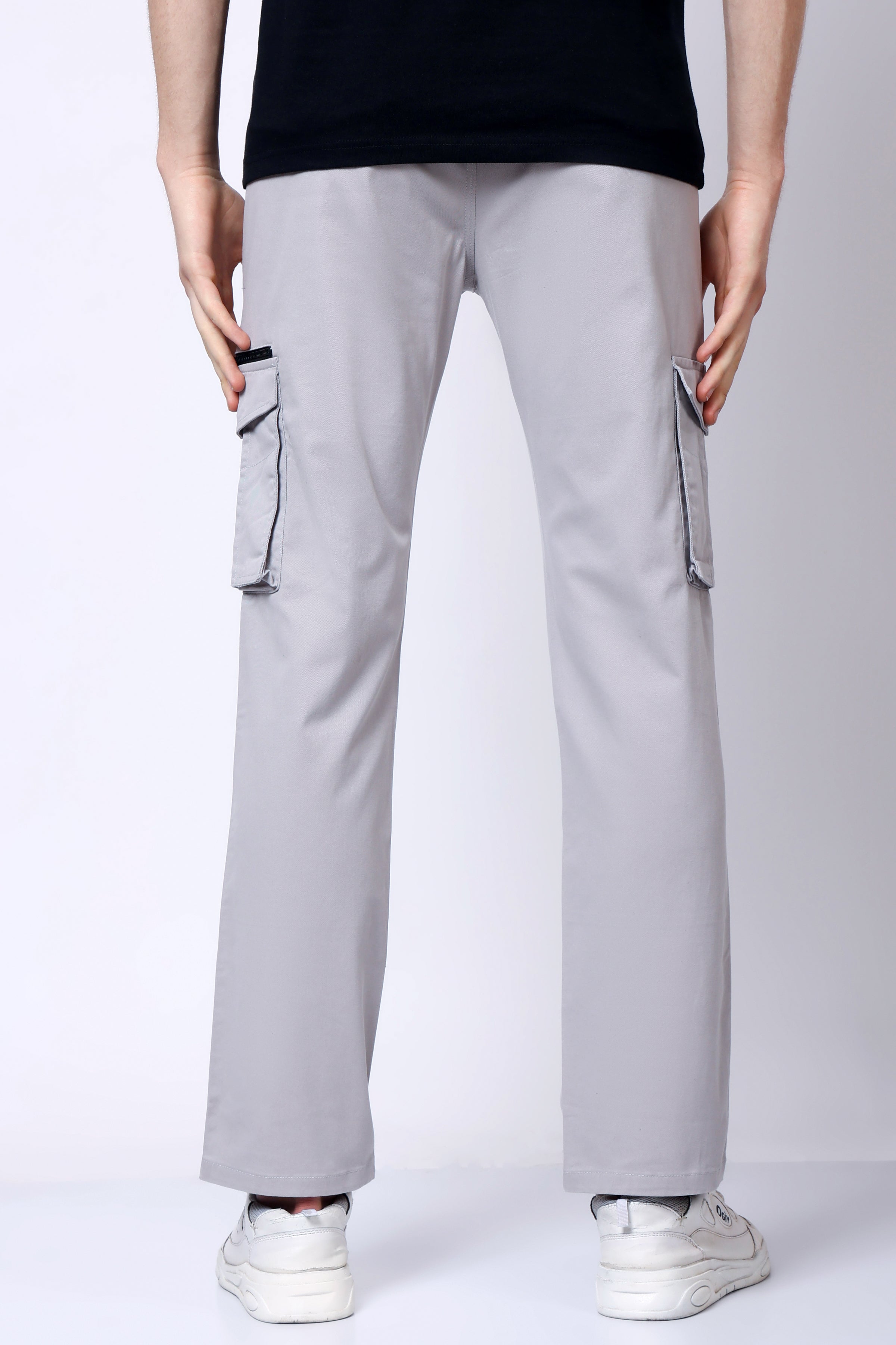 Stylox Men’s Regular Fit Utility Cargo Pants with Multi Pockets - Stylox