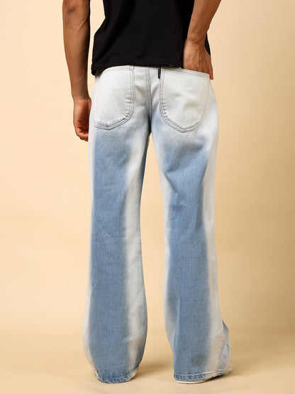 Stylox Men’s Baggy Fit Tie-Dye Washed Jeans | Relaxed Street Style Denim