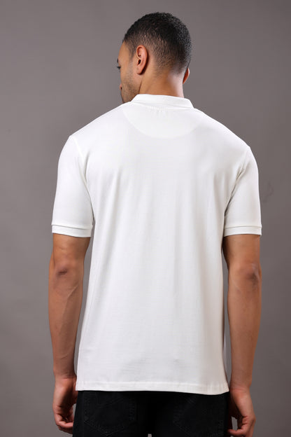 Stylox Men’s Polo Collar Solid T-Shirt - Soft, Breathable &amp; Everyday Wear