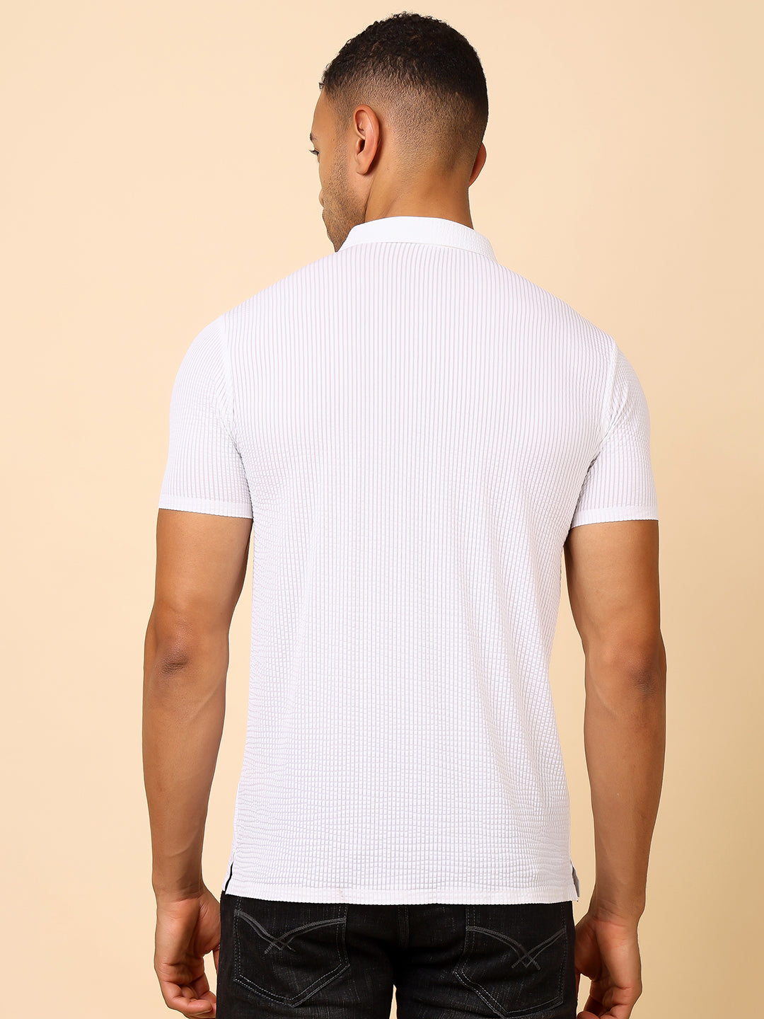 Stylox Premium Stretchable Solid Slim Fit Polo T-Shirt – Comfort Meets Style - Stylox