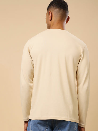 Stylox Men’s Henley Neck Full Sleeve Solid T-Shirt – Casual &amp; Stylish Everyday Wear