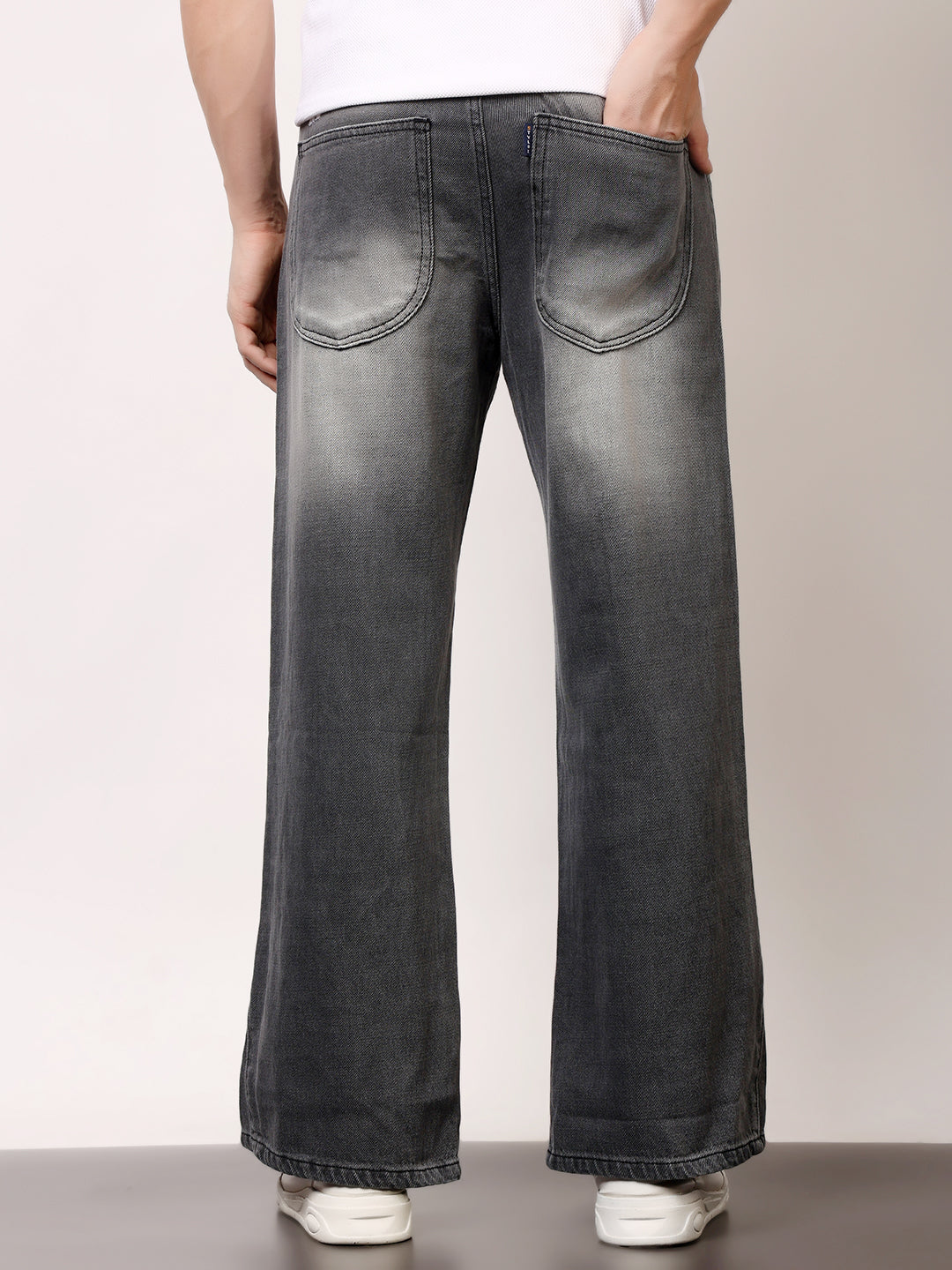 Stylox Men’s Washed Baggy Fit Jeans — Vintage Wash, Relaxed Streetwear Look |J-07